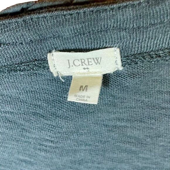 J. Crew Charcoal Perfect Tee Sz M - Picture 7 of 12
